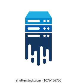 Server Paint Logo Icon Design