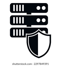 Server password protection icon simple vector. Screen change. Mobile account