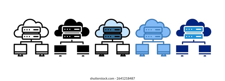 Server Provisioning Icon Element For Design