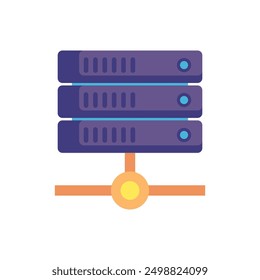 server rack hosting server network system internet connection computer vector isolated