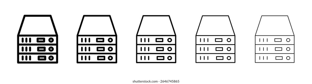 Server rack icon concept. graphic design, logo, Web, UI.