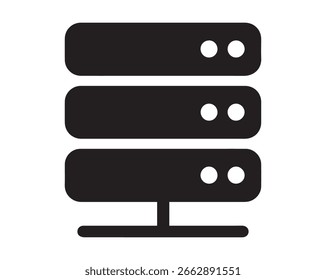 Ícone De Rack De Servidor, Arquivo Editável De Vetor Gráfico Vetor De Infraestrutura De Rede De Hospedagem De Dados.