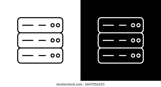 Server rack icon. Graphic Design vector icon. Ui Ux Icons
