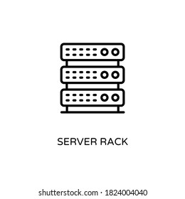 Server Rack icon in vector. Logotype