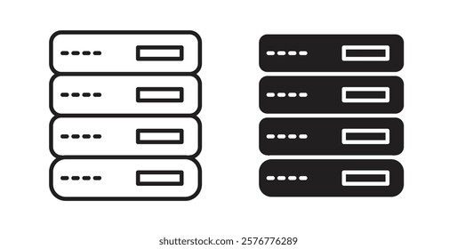 Server rack icons pack for ui designs