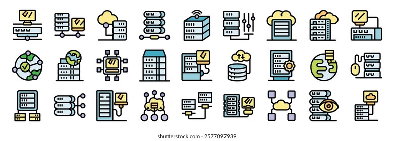 Server racks powering data centers, ensuring efficient network connectivity and enabling seamless cloud computing services