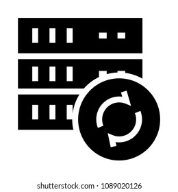 server reload vector glyphs icon