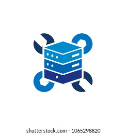 Server Repair Logo Icon Design
