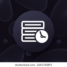 server response time icon, pictogram design