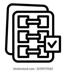 Server room icon representing optimal performance and functionality