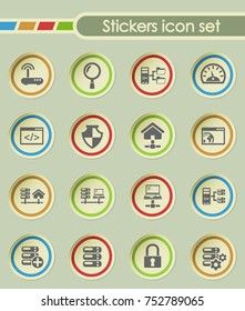 server round sticker icons for your creative ideas