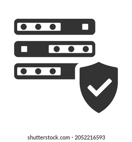 server safety icon design vector