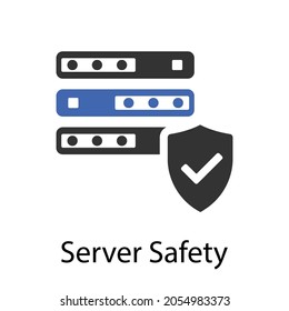 server safety icon design vector