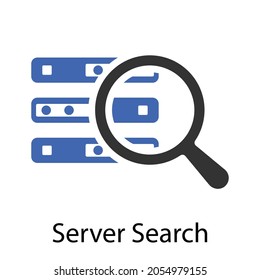 server search icon design vector