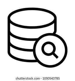 server search vector line icon 