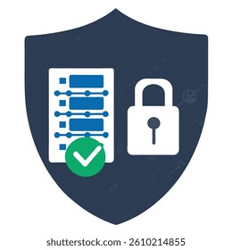 server security and icon concept on white background

