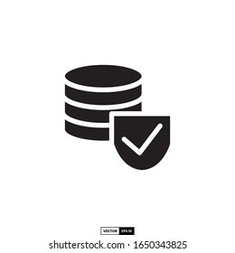 icono de seguridad del servidor, plantilla vectorial de inspiración de diseño para interfaz y cualquier propósito
