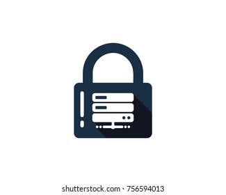 Server Security Icon Logo Design Element