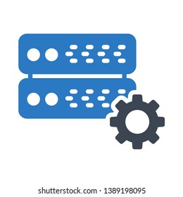 server setting glyph double color icon
