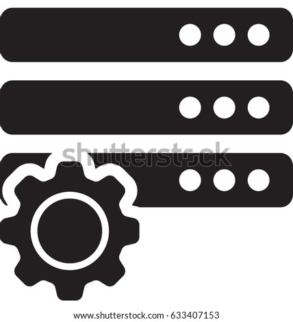 Server Setting Vector Icon