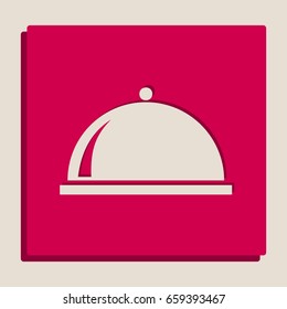 Server sign illustration. Vector. Grayscale version of Popart-style icon.