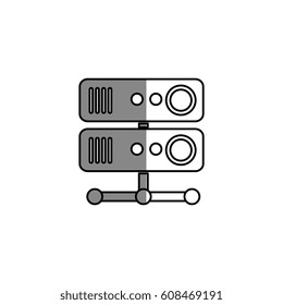 server sign isolated icon