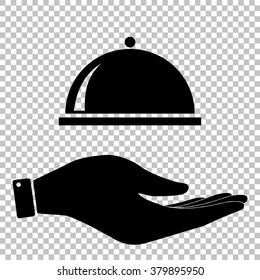 Server sign. Save or protect symbol by hand