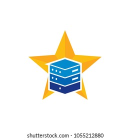 Server Star Logo Icon Design