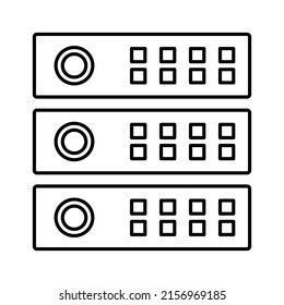 server storage Vector icon which is suitable for commercial work and easily modify or edit it

