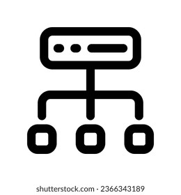 server structure line icon. vector icon for your website, mobile, presentation, and logo design.