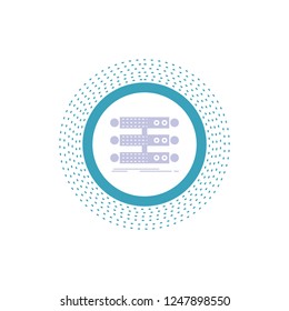 server, structure, rack, database, data Glyph Icon. Vector isolated illustration