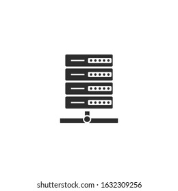 Server technology Icon template color editable. Server technology symbol vector sign isolated for graphic and web design.