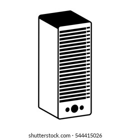 server tower isolated icon vector illustration design