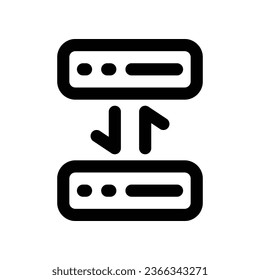 server transfer line icon. vector icon for your website, mobile, presentation, and logo design.