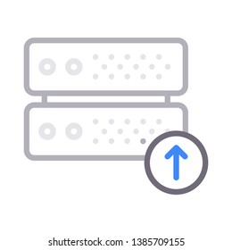 server upload color line icon