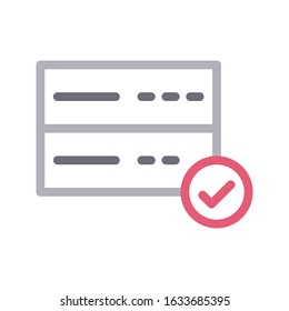 server vector color line icon 