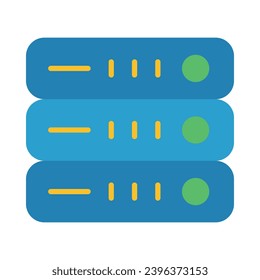 Server Vector Flat Icon For Personal And Commercial Use.
