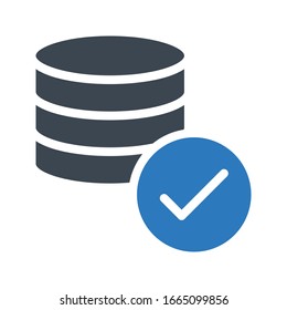 server vector glyph color icon 
