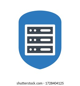 Farbsymbol für Servervektor 