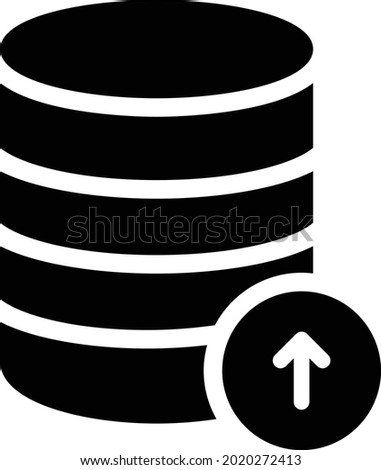 server vector glyph flat icon