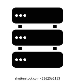 Server-Vektorsymbol für persönliche und kommerzielle Nutzung.
