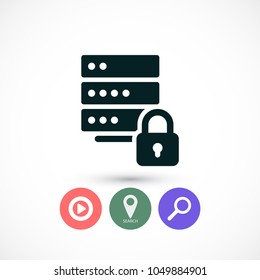 Server vector icon 