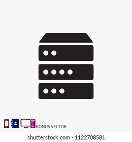 Server vector icon