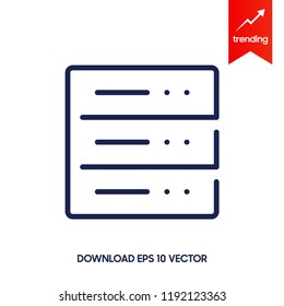 Server Vector icon