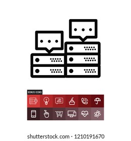 Server vector icon