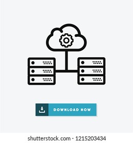 Server vector icon
