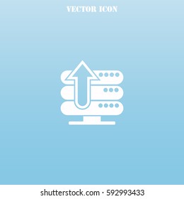 Server up vector  icon.