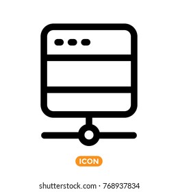 Server Vector Icon