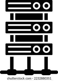 Server vector icon. Can be used for printing, mobile and web applications.