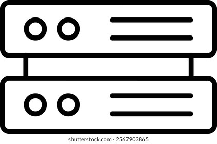 Server vector icon. Can be used for printing, mobile and web applications.